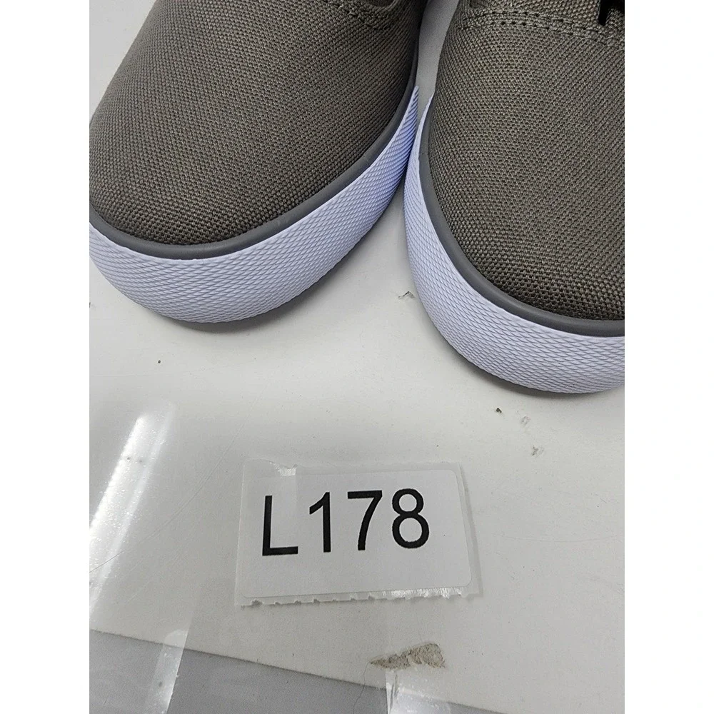 Goodfellow & Co Mens Brady Canvas Sneakers Gray Cotton Casual Size 7